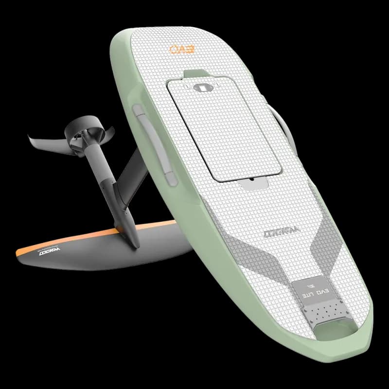 Waydoo Flyer EVO Lite, planche d’e-foil vue de trois quarts