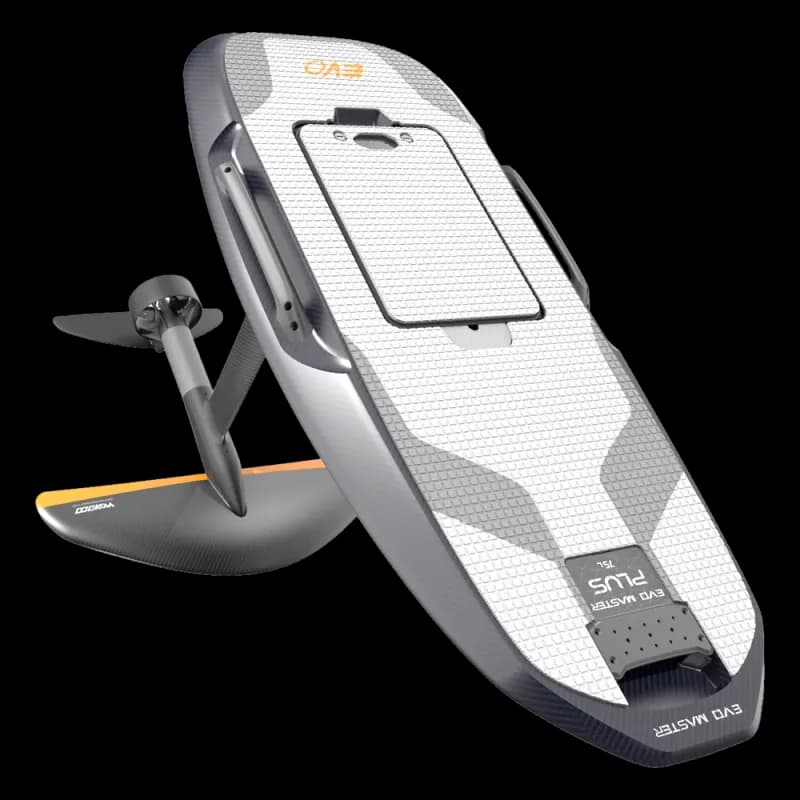 Waydoo Flyer EVO Master Plus, planche d’e-foil vue de trois quarts