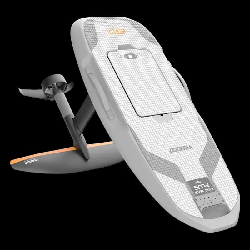 Waydoo Flyer EVO Max Plus, planche d’e-foil vue de trois quarts